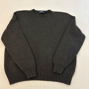 Polo by Ralph Lauren Men's Dark Gray Crewneck Sweater